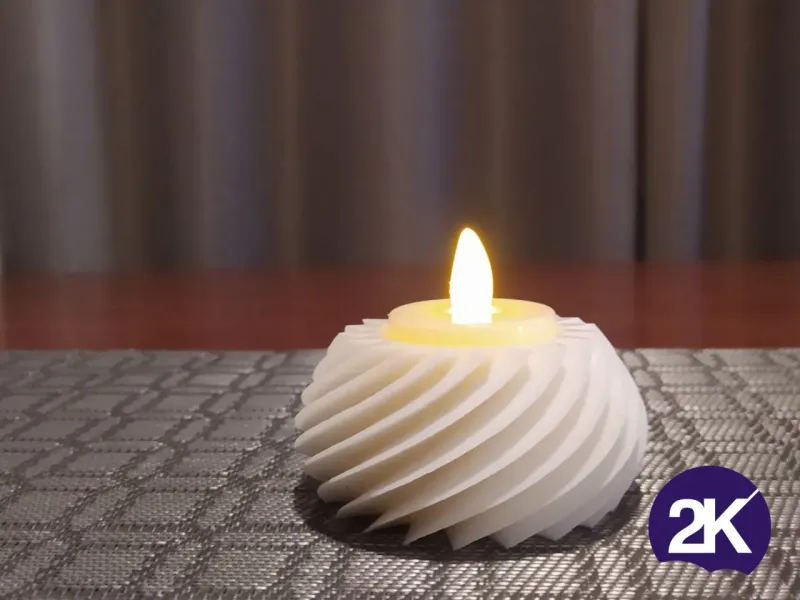 Portatealume Angelus, 2 dimensioni, per tealight a LED