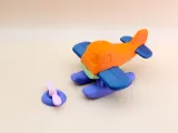 Chibi Seaplane with Rotating Propeller (See Images for Assembly)-8