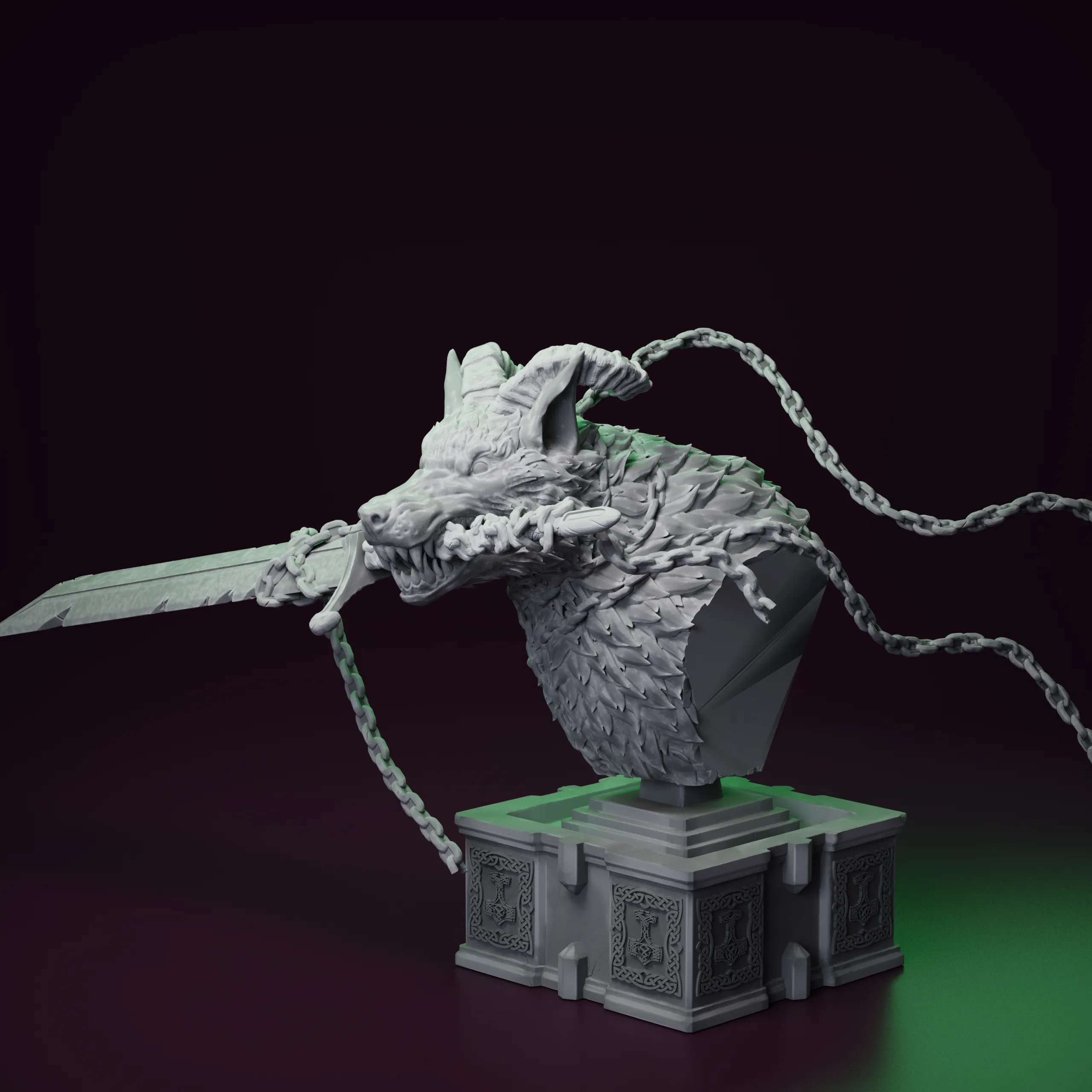 Fenrir - The Wolf God - BUST