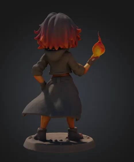 Anime style - obsidian series - Zayra – The Ember Drifter