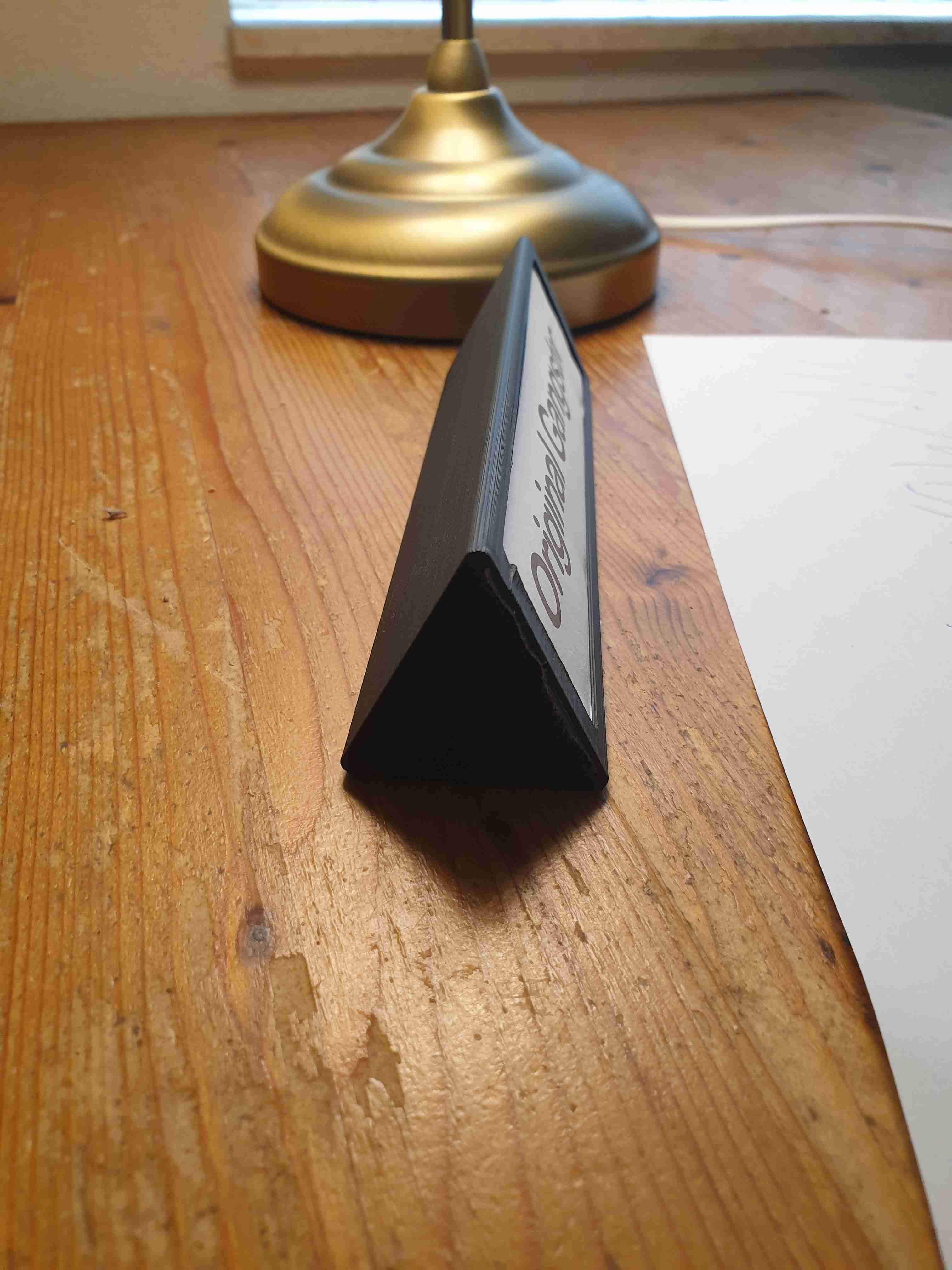 INTERCHANGEABLE DESK NAME PLATE 3D models download Creality Cloud