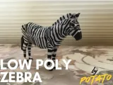 Low Poly Zebra-0