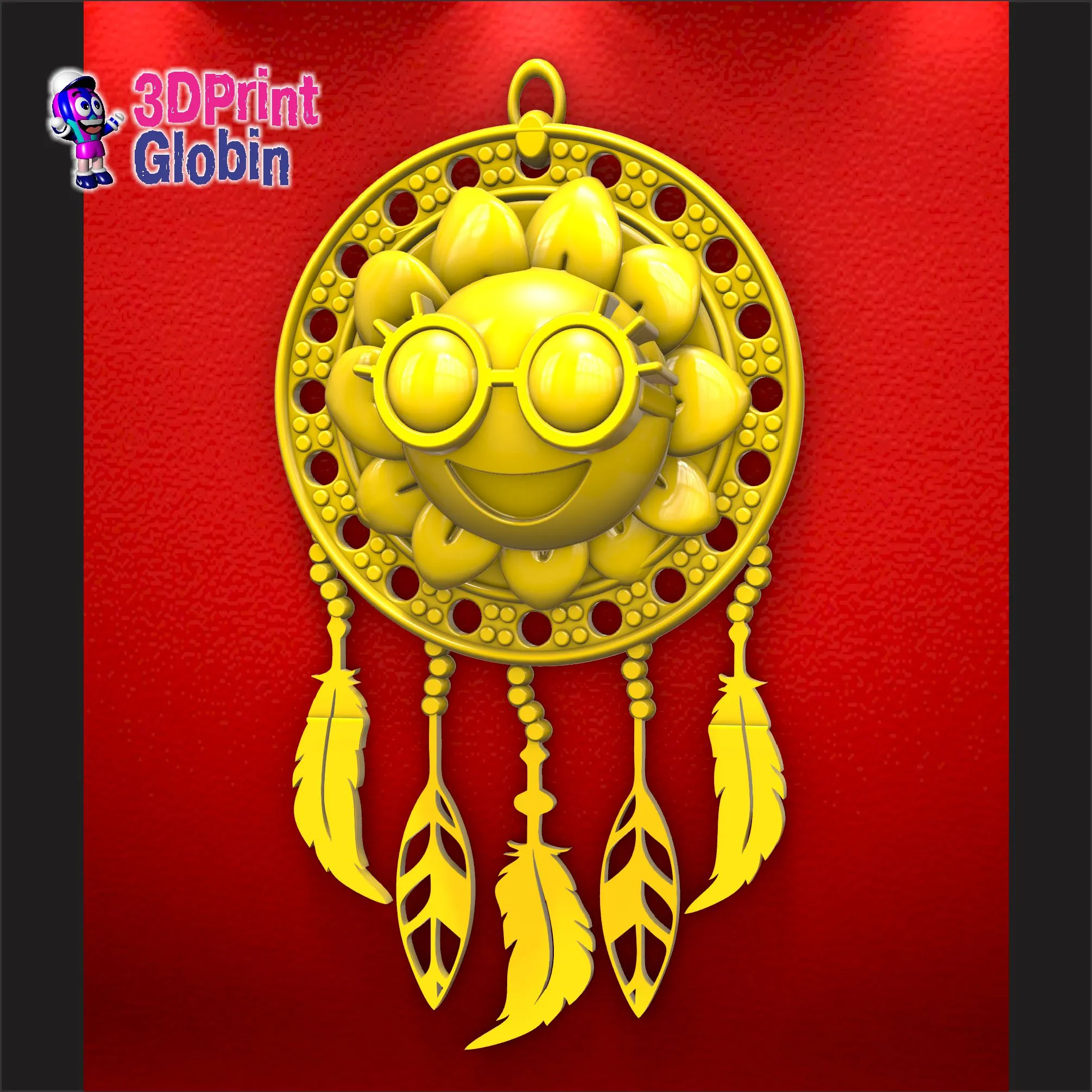 Dream Catcher Girasol Feliz - Atrapasueños
