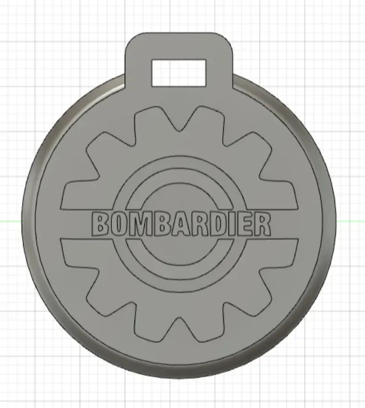 Pendentif porte clé Bombardier / Bombardier Key ring