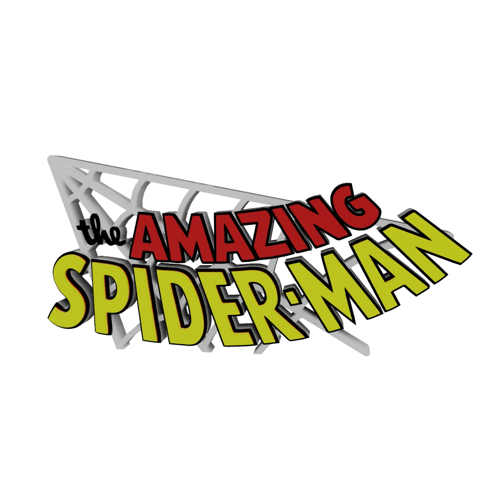 The Amazing Spiderman - 3D Multicolor Sign/Logo