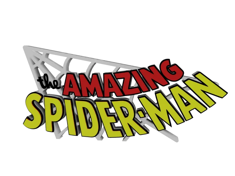 The Amazing Spiderman - 3D Multicolor Sign/Logo