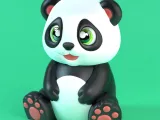 BÉBÉ PANDA MIGNON (SANS SUPPORT)-0