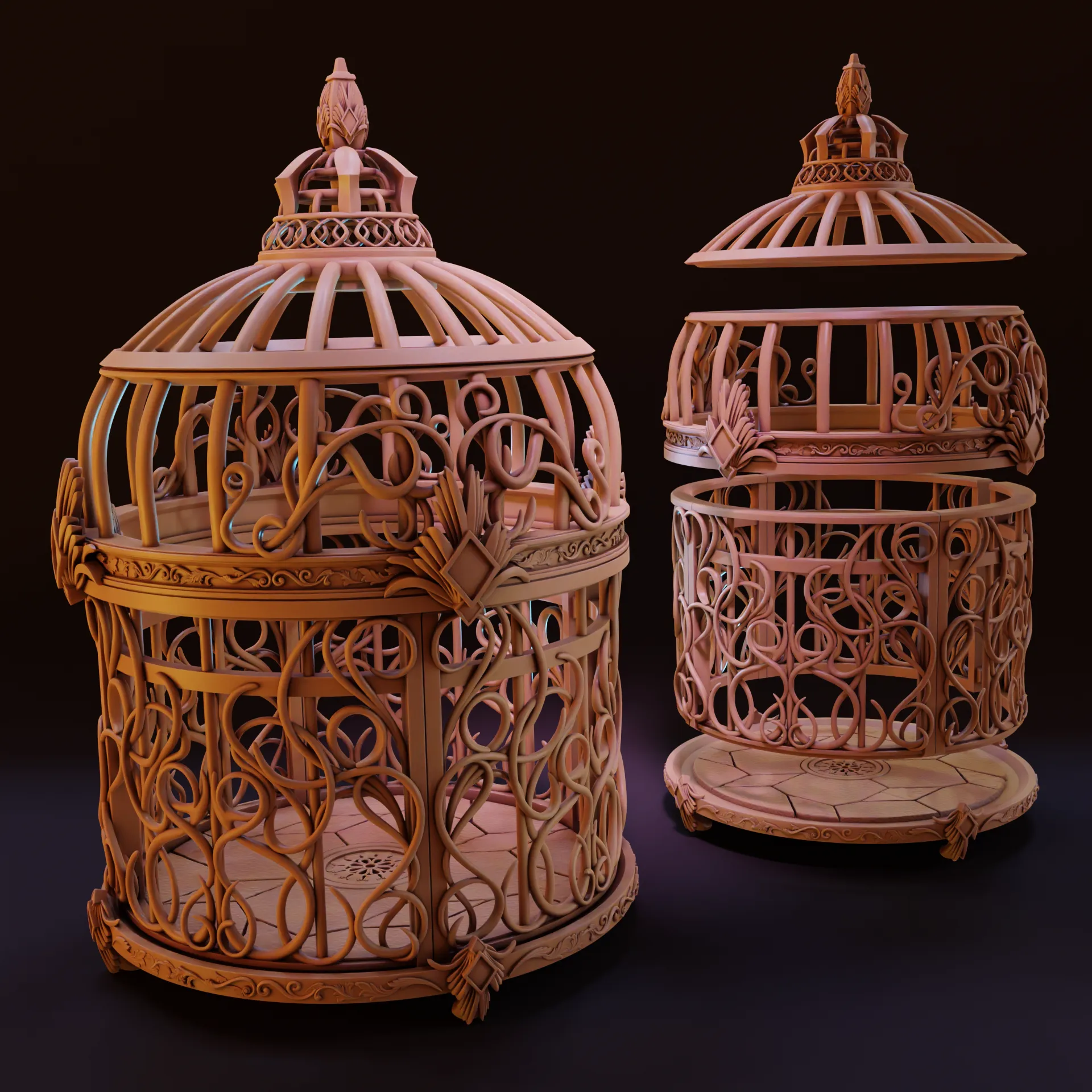 Props & Terrain STL Download - Gilded Cage | Tabletop RPG Scatter ...