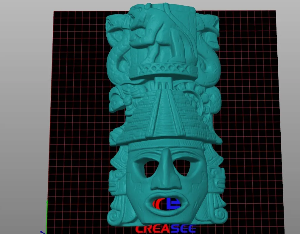 mayan aztek folk mask