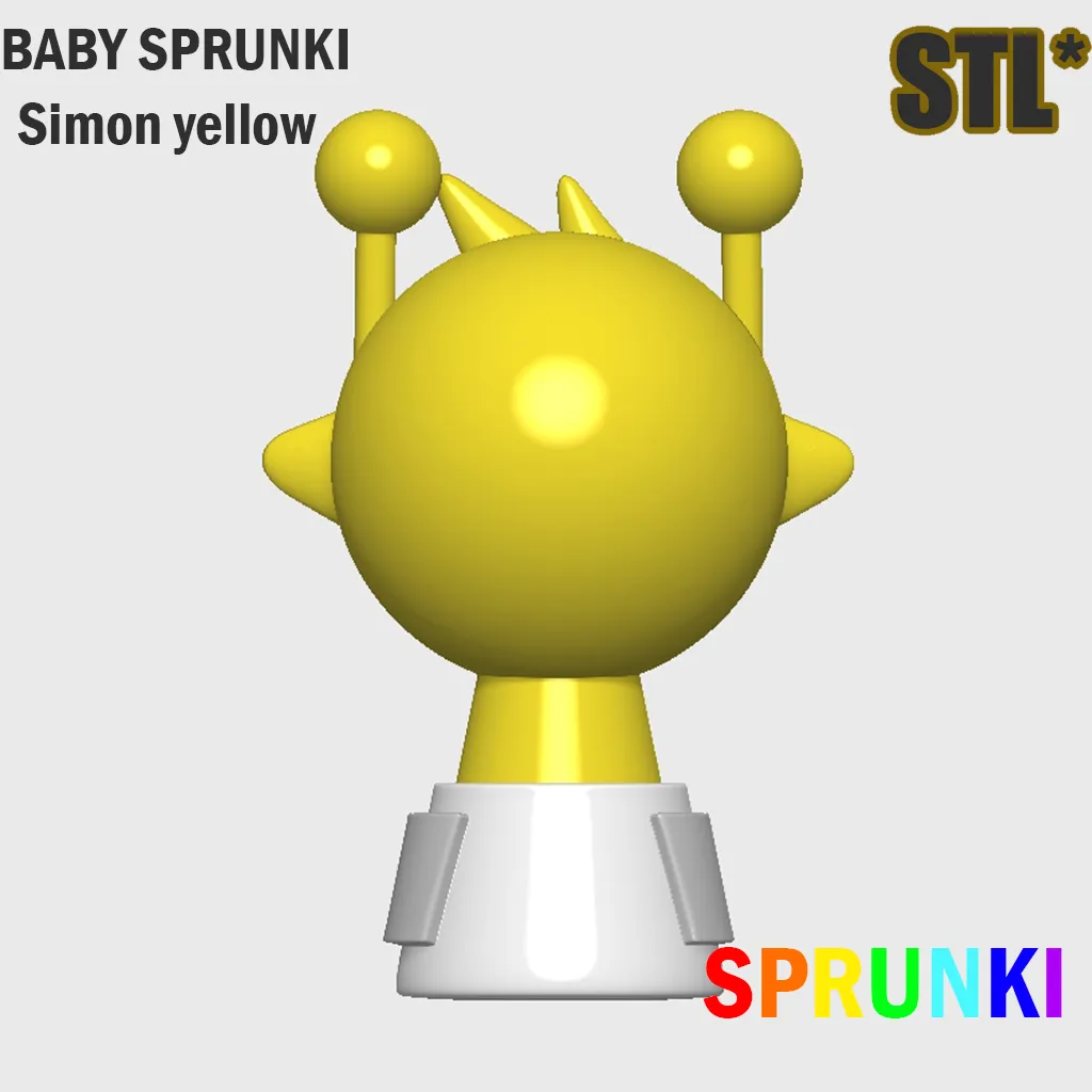STL Sprunki Incredibox Baby Simon Sprunki STL 3D Character