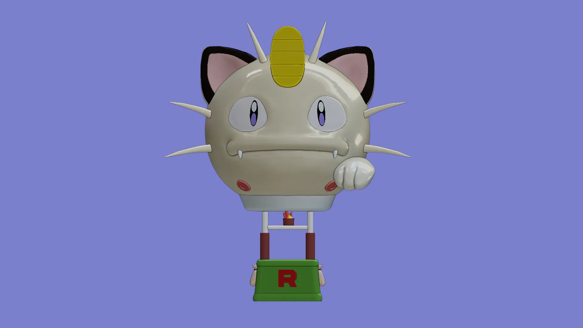 Meowth Balloon Rocket Team - Pokemon