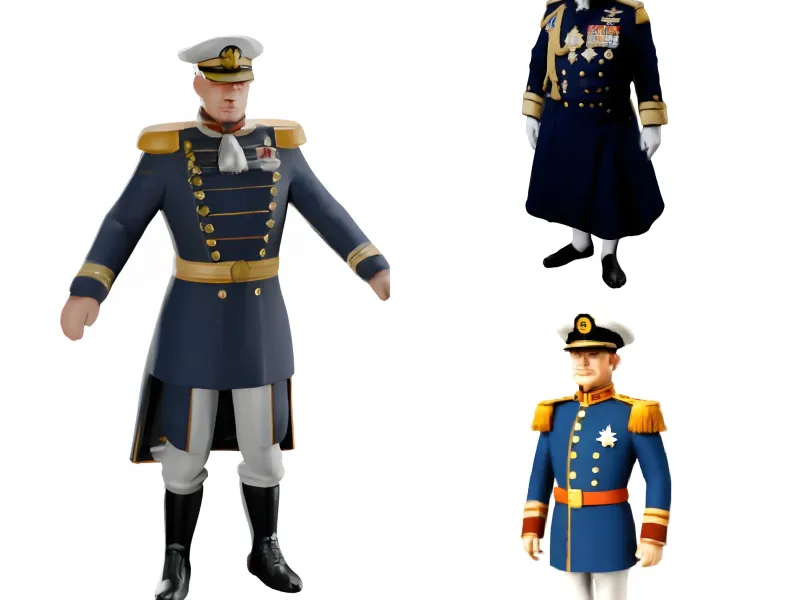 Naval Officer Figurine Collection