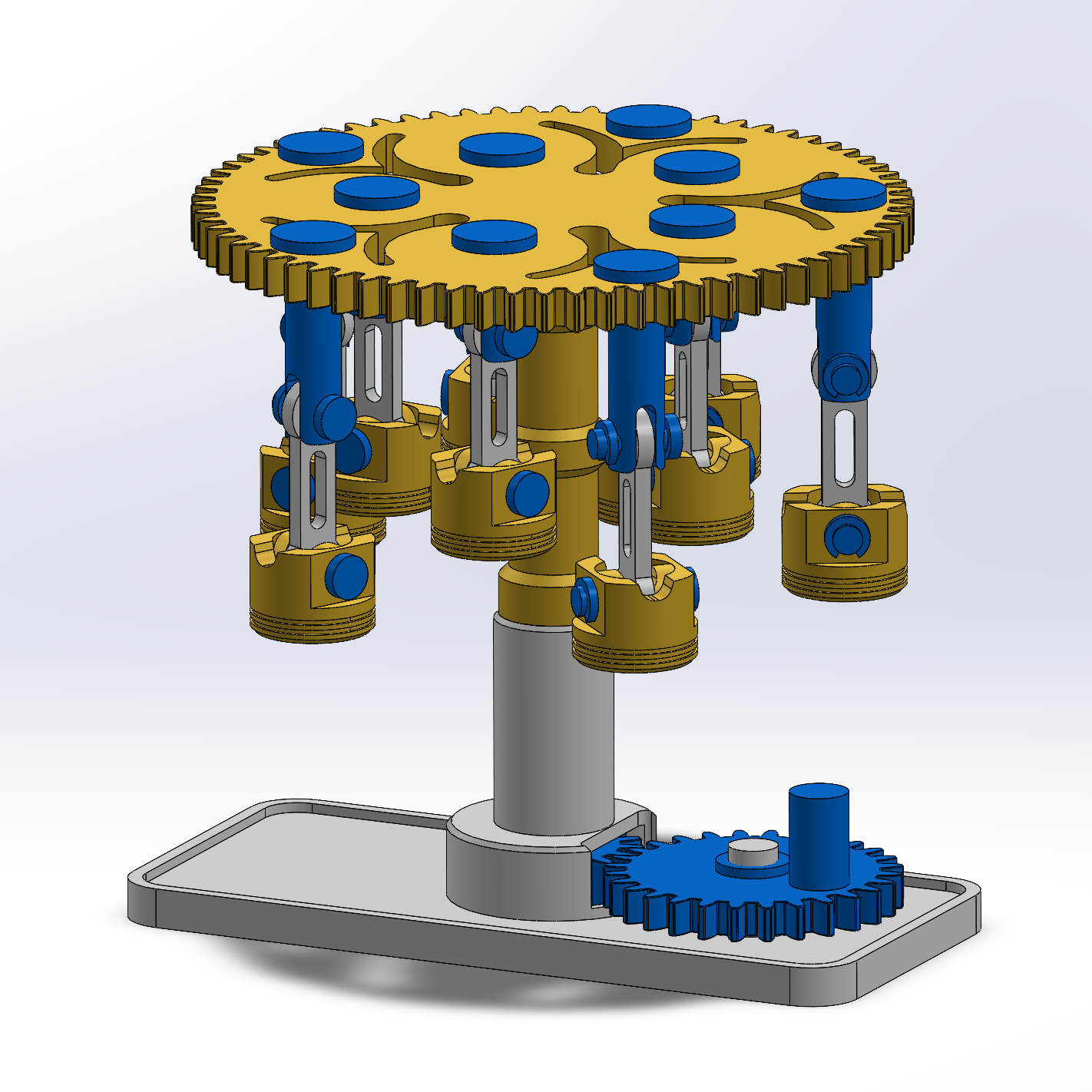 MECHANICAL CAROUSEL GEARS TOY 3D models download Creality Cloud