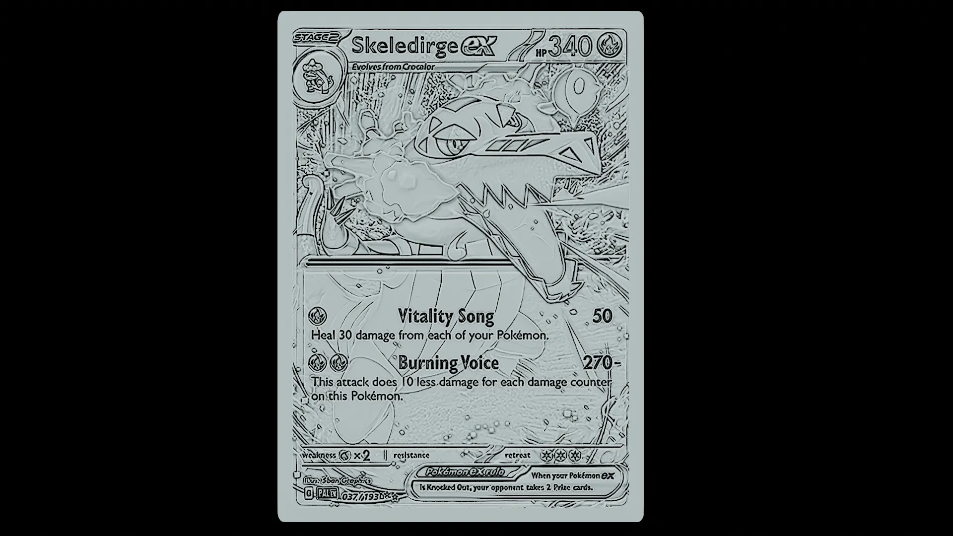 Skeledirge Pokemon card