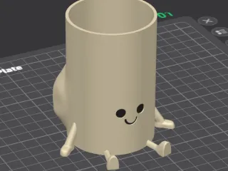 Chunky Bum Sitting Penholder