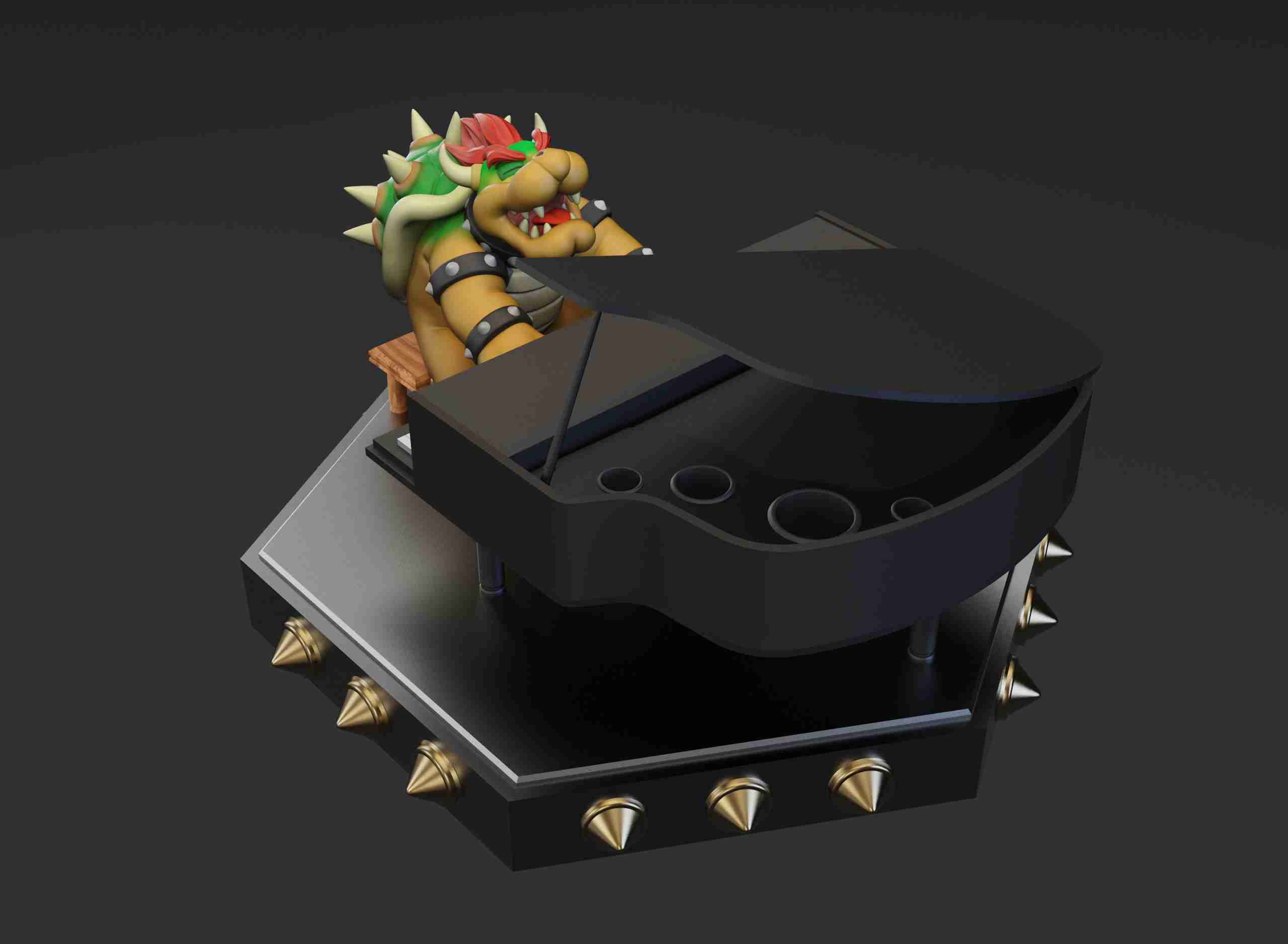 Bowser Super Mario Bros 3D Printing model 3D model 3D printable