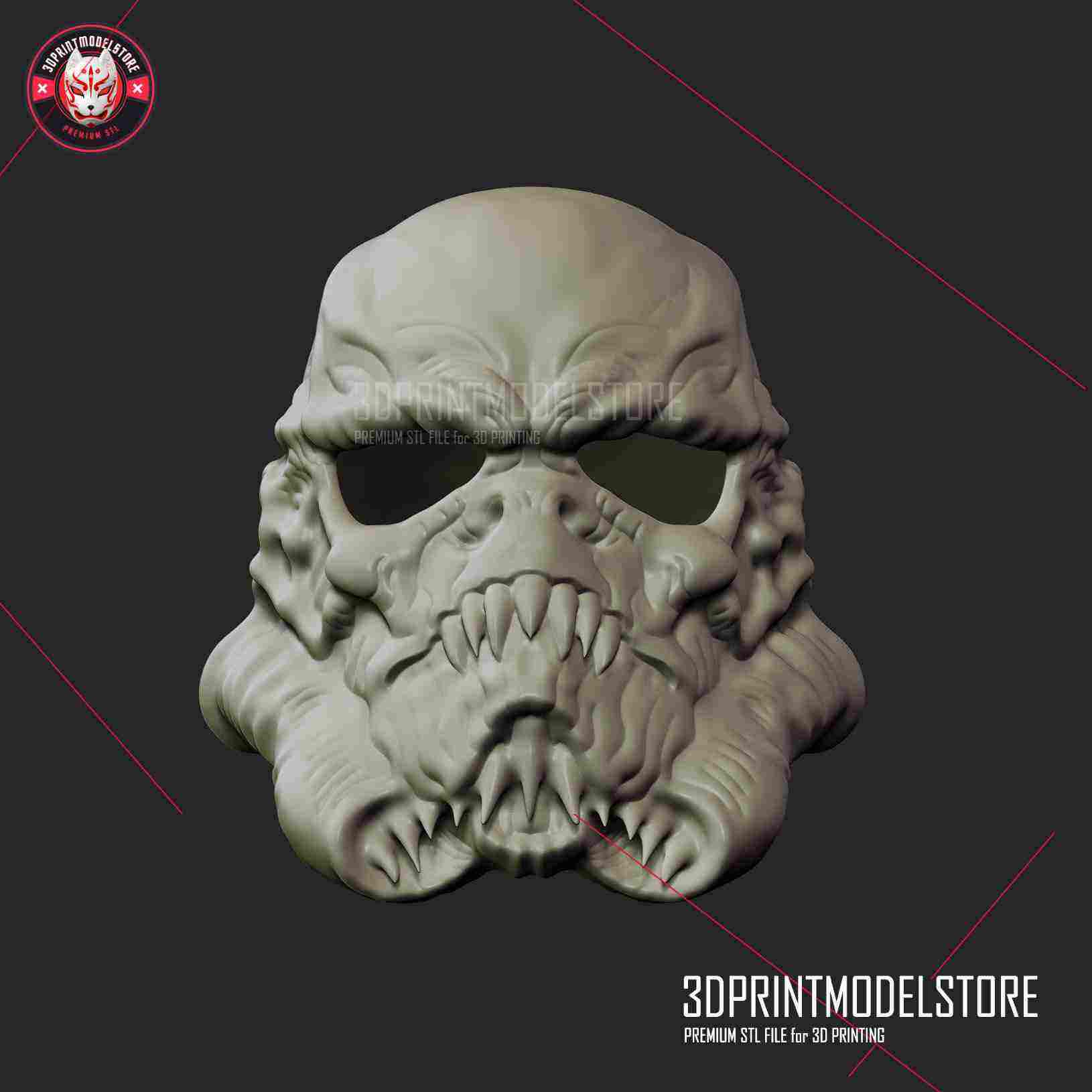 3D Print of Ghost Rider Skull Mask - Cosplay Halloween Helmet by  3DPrintModelStore