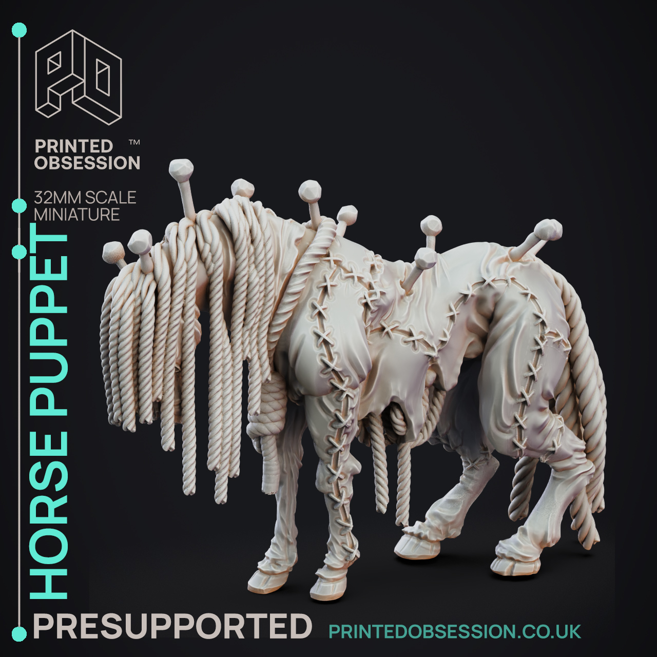 Horse Puppet - Puppet Masters Show - Pre Supported - 32mm