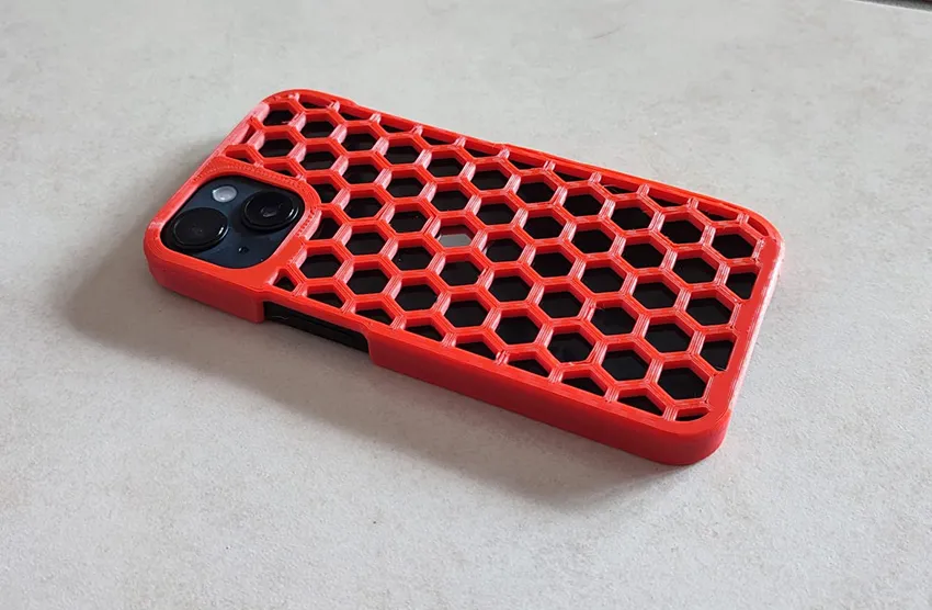 Iphone 14 Cover - Hexagon design