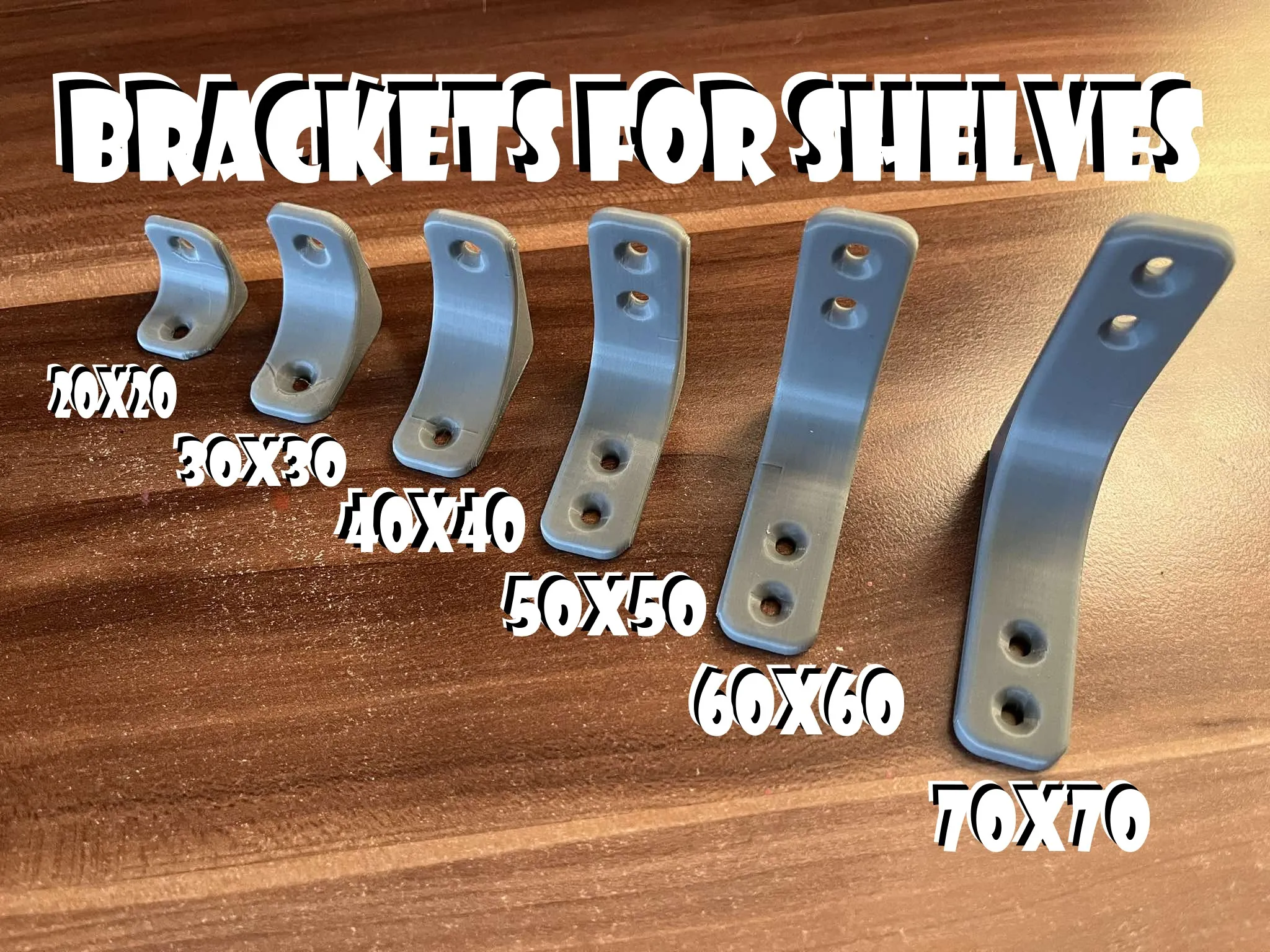Stylish shelf brackets, Construction Console