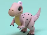 Cute dinosaur Keychain-0