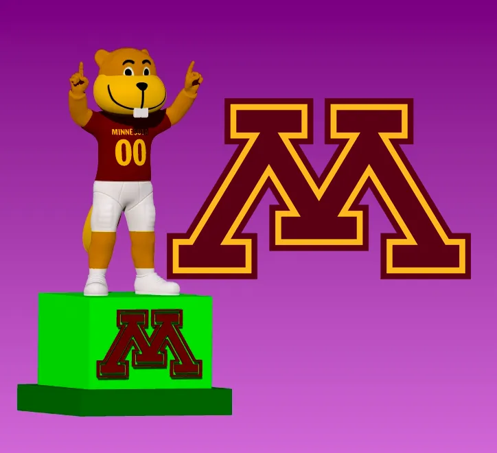 NCAA - MINNESOTA GOLDEN GOPHERS FOOTBALL MASCOT STATUE