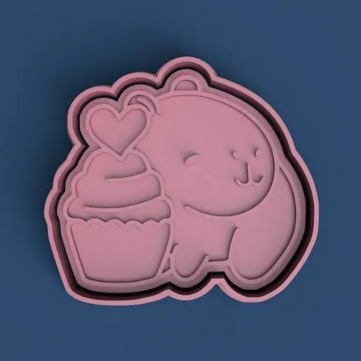 Cortante + Estampa de Carpincho / Capybara Cutter + Stamp