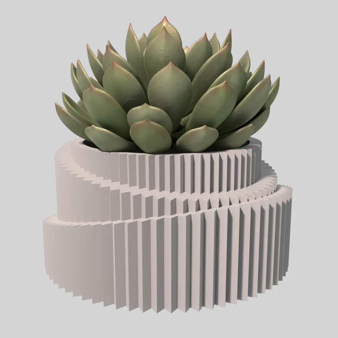 brutalist style planter