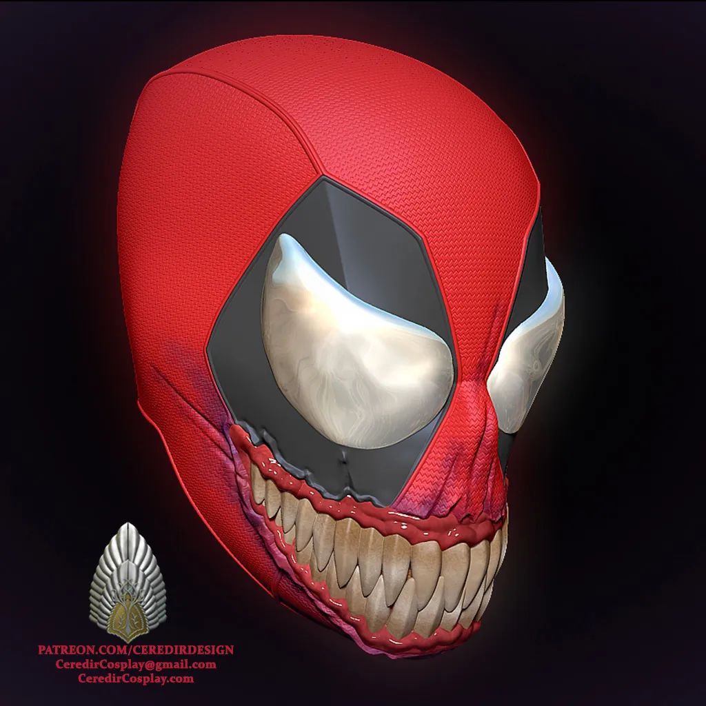 Venomized Deadpool Venom MAshup 3D DIGITAL DOWNLOAD