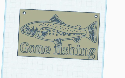 gone fishing ultimate sign