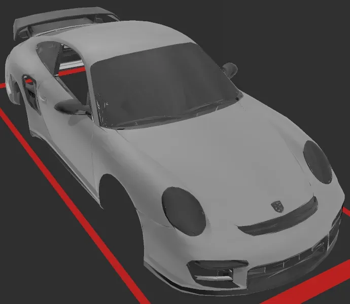 Porsche 911 GT2 RS body RC