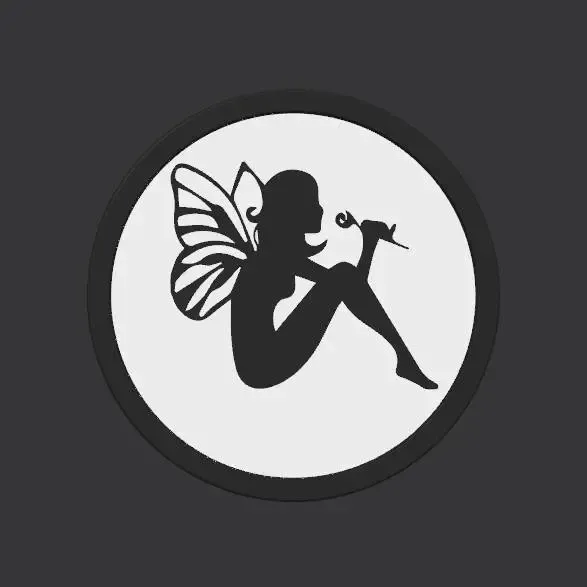 3D Printer Files | 3MF File | Fairy Rose Silhouette Coaster – Easy 2 ...