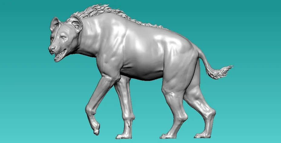 Hyena model - statue - 3D print