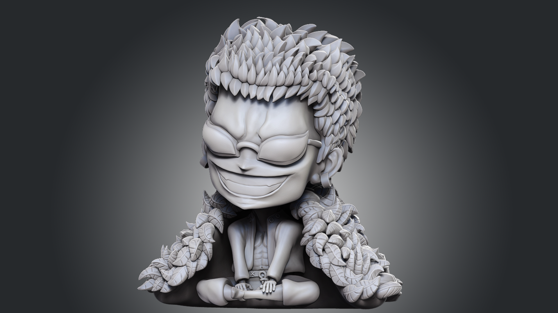 Doflamingo - One piece - 3d print Modelo de Impressão 3D in homem