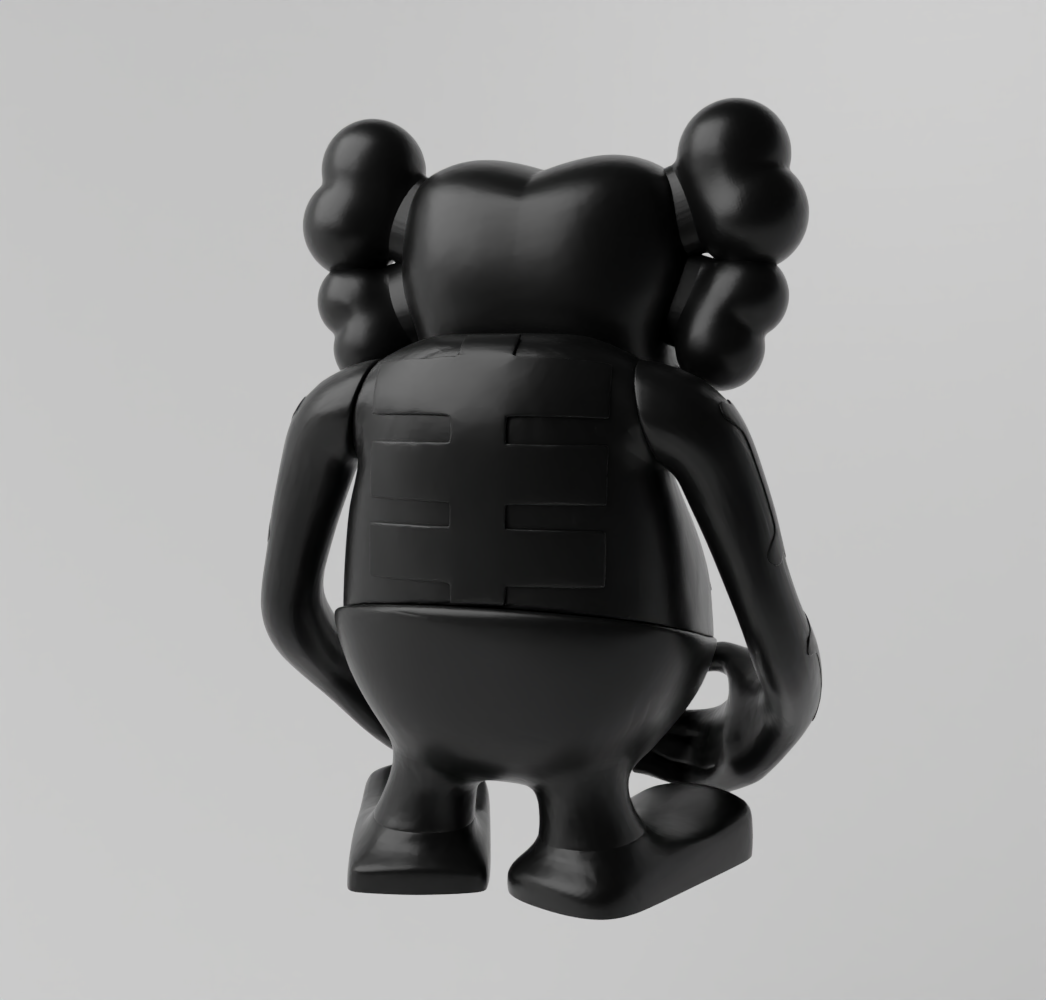 Kaws x Bounty Hunter Skull Kun Art Toy Fan Art | 3D models download ...