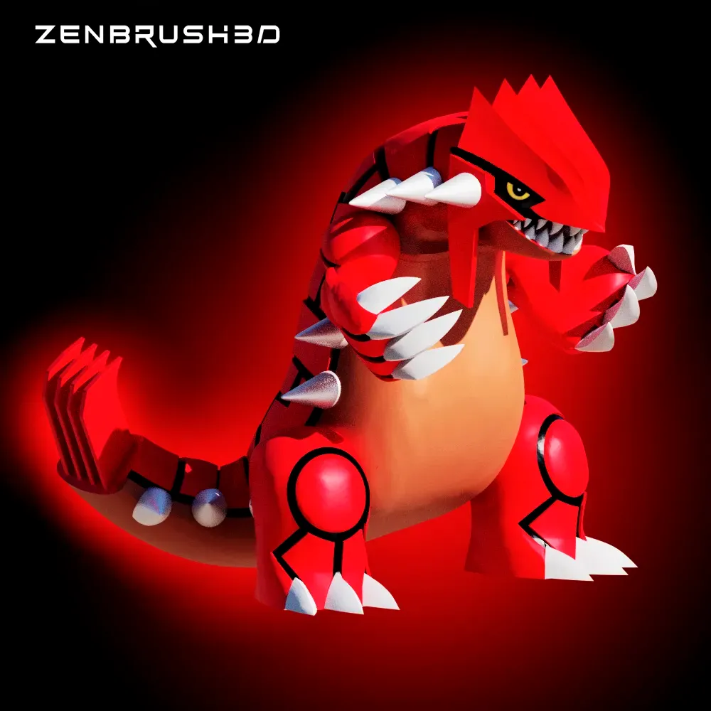 GROUDON - POKEMON 3D PRINTING