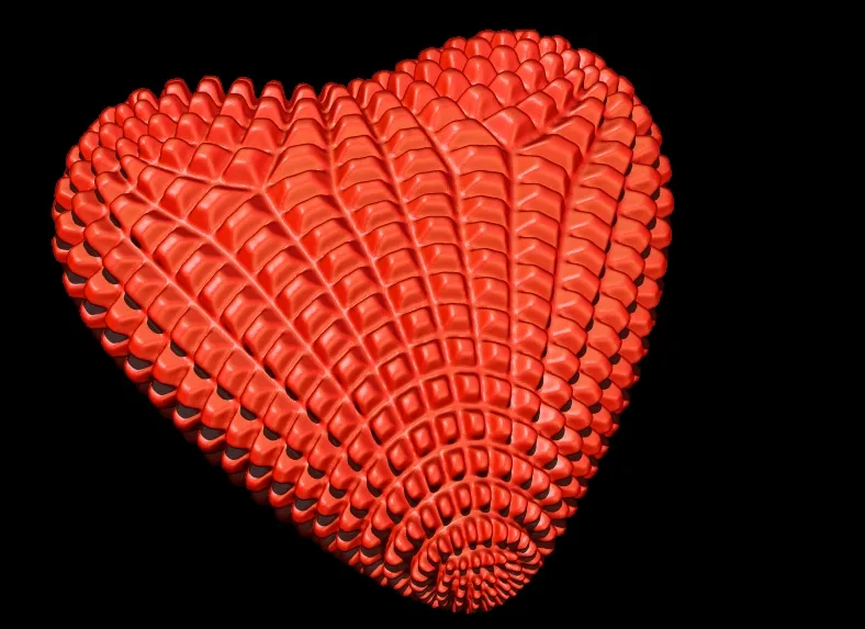 3D Printer Files | 3MF File | Heart Textured Valentines Day | Creality ...