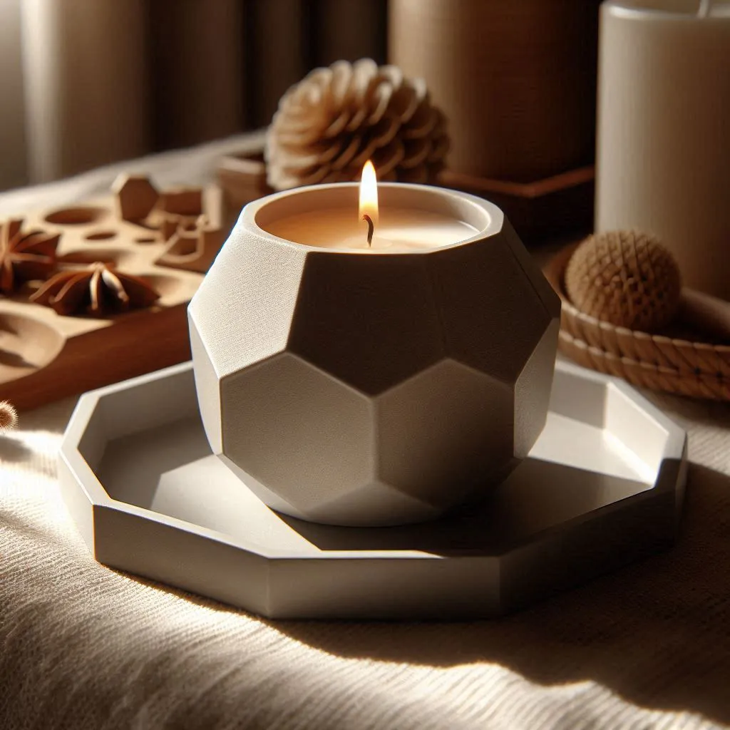 Octagonal Candle Holder Set – A Geometric Delight