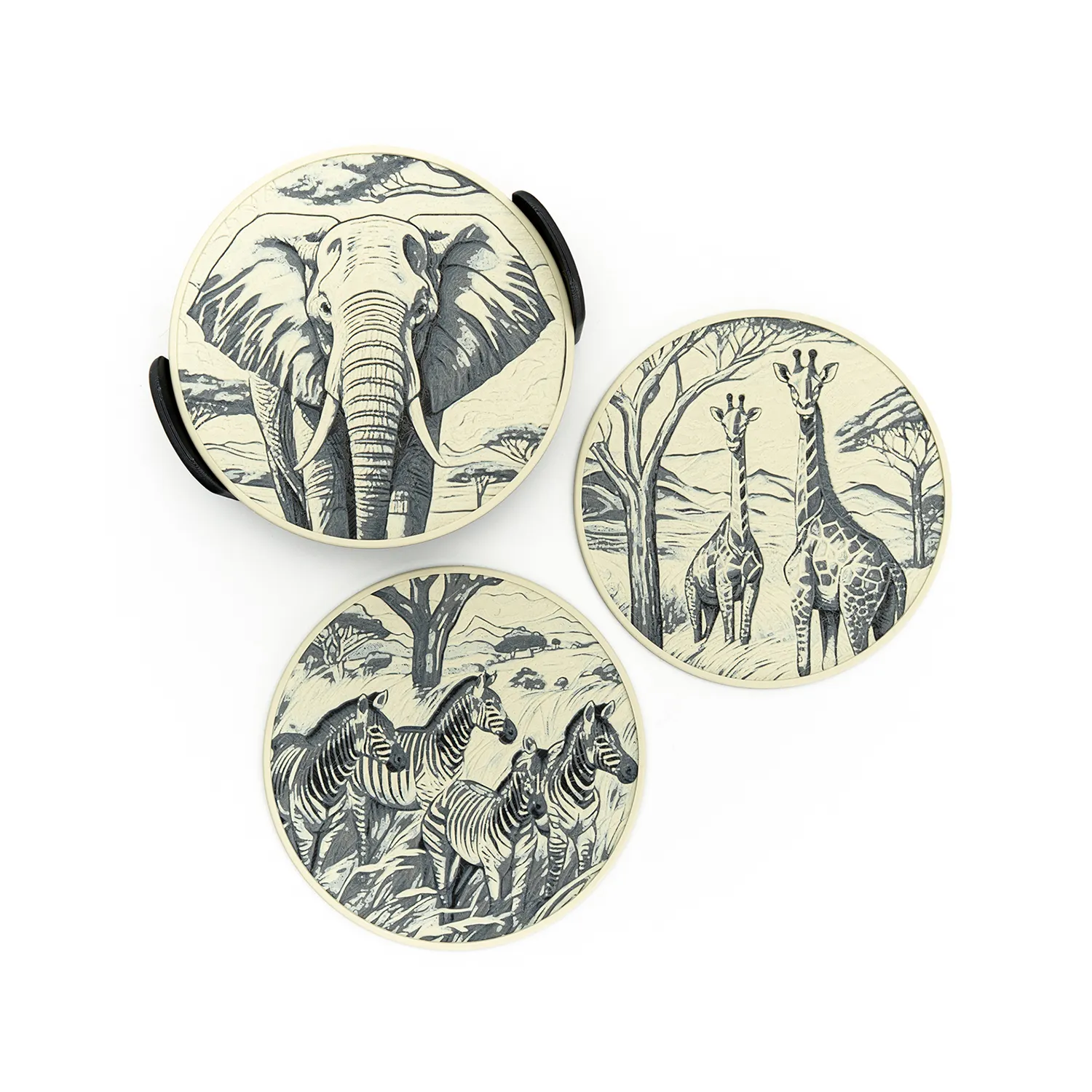 Savanna Wildlife Coasters