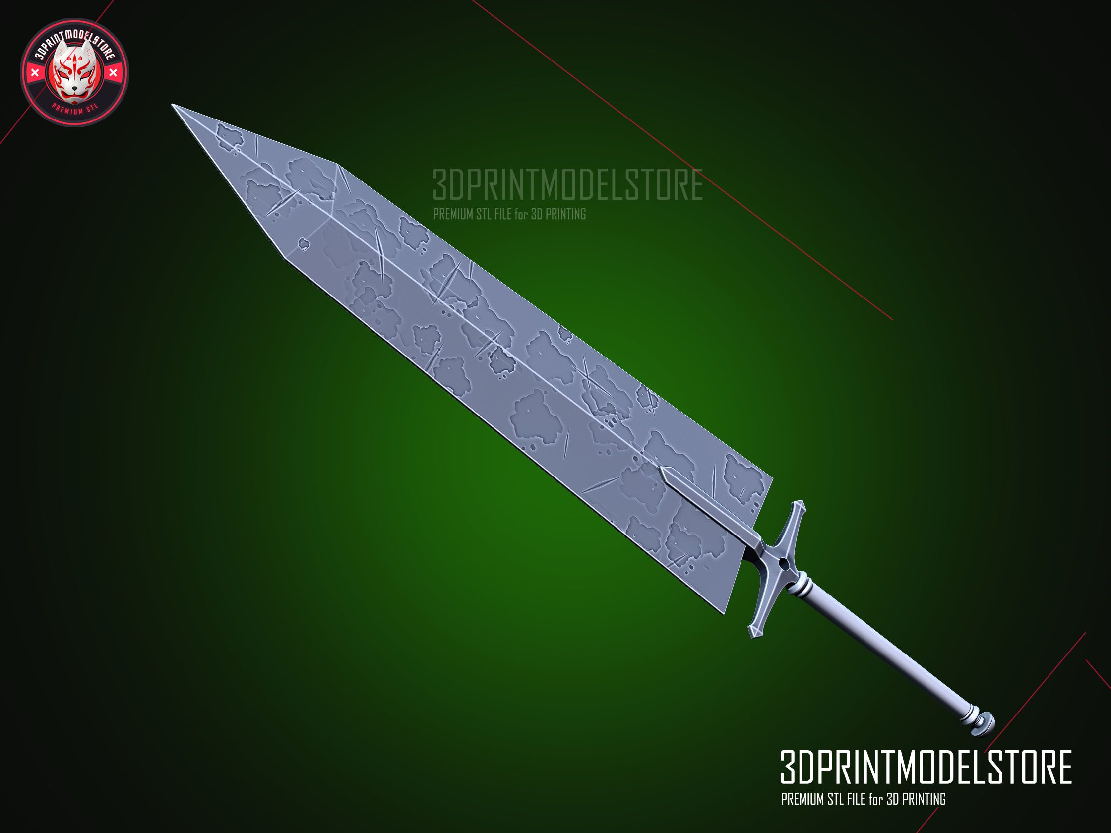 Asta Demon Slayer Sword - Black Clover Weapon Cosplay | 3D models