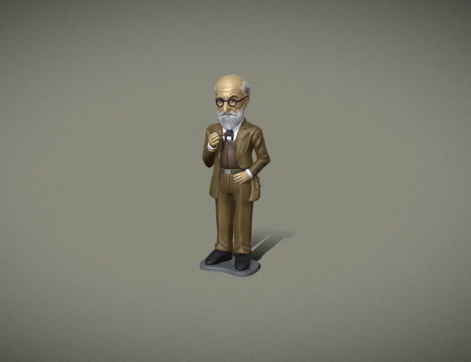 Figura de Sigmund Freud  3D printable figurine