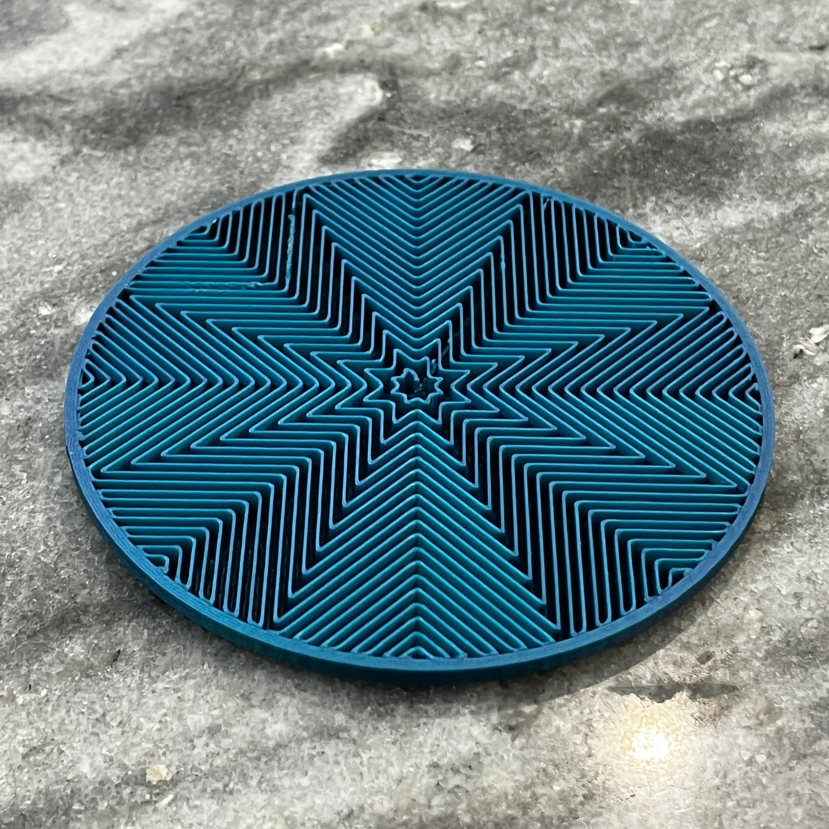 Unique Infill Coaster Set with Custom Holder