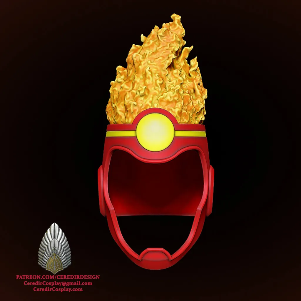Firestorm Helmet DC 3D DIGITAL DOWNLOAD