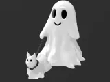 Ghost walking cat-0