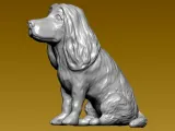 Dog Cocker Spaniel statue - 3D print-1