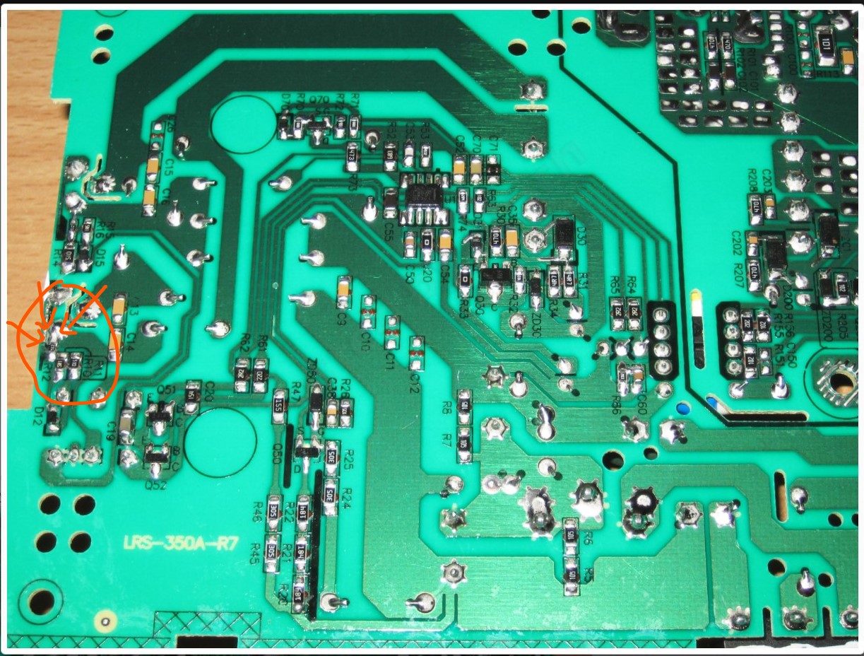 Quick Help, Hi community, I have trying to repair my PSU LRS 350 24 cuz ...