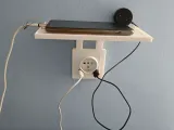 SHELF FOR NETWORK SOCKET 55x55 mm INSTEAD OF FRAME-4