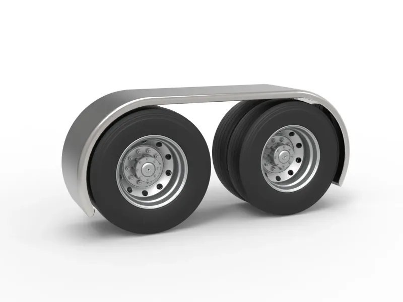 Semi truck Rear fenders Set 2 Scale 1:25