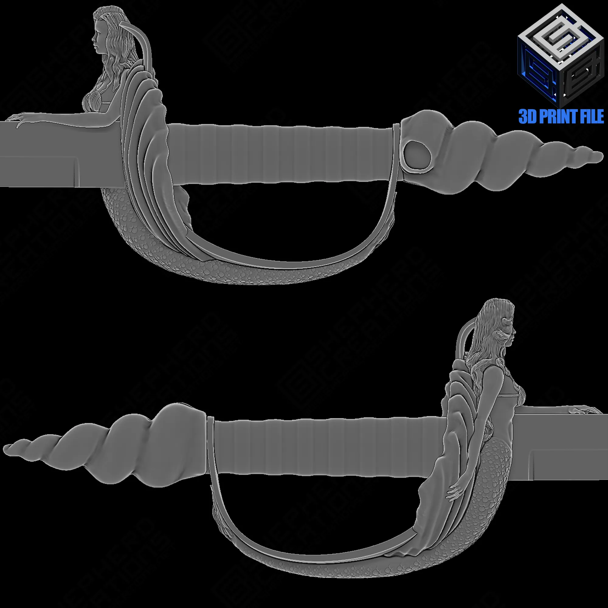 Mermaid Pirate Cutlass Sword