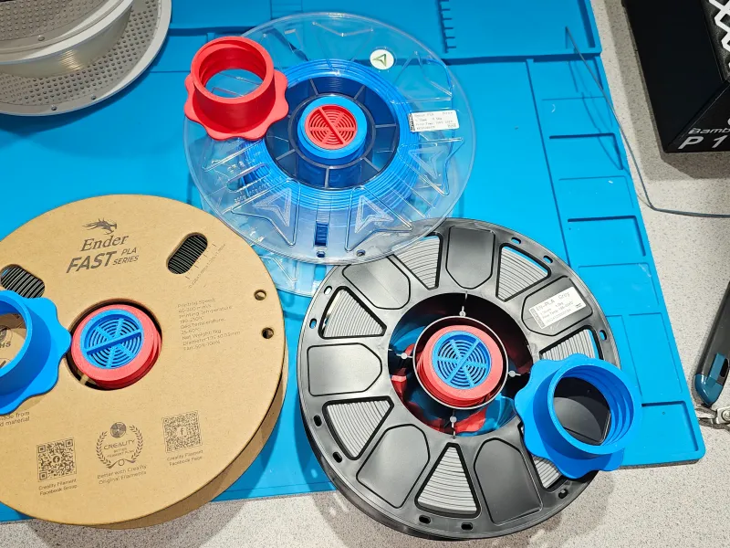 Suporte de Carretel para Pérolas de Sílica / Dessecante 53mm+ Carretéis
